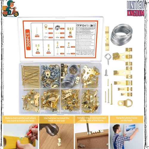 300 pcs picture hanging - pcs,