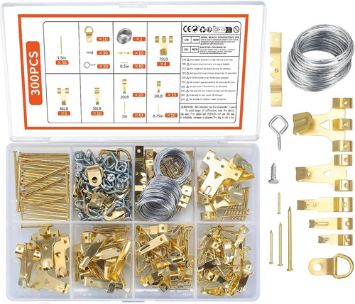 300 pcs picture hanging kit - 300,
