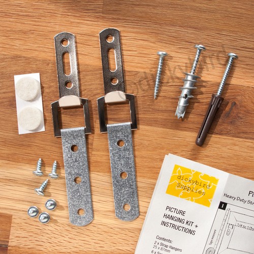 Heavy duty mirror hanging kit - heavy,
