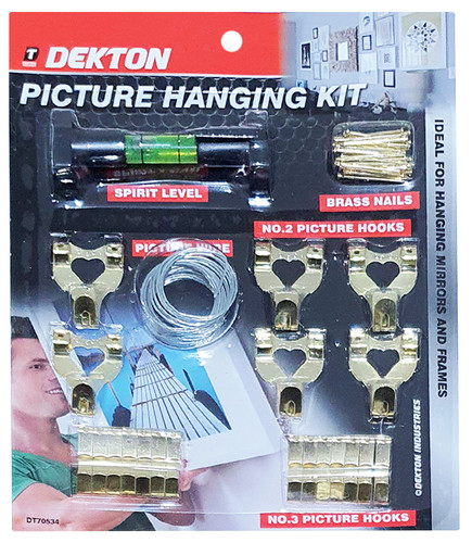 48pc picture hanging kit - picture,