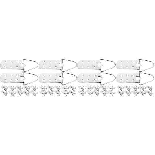 Silver metal picture hooks - metal,