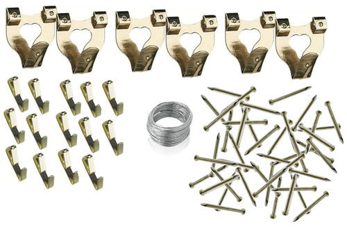 60pc picture hanging - picture, kit
